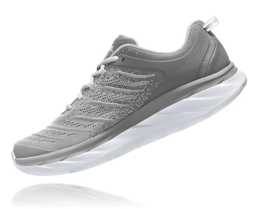 Running Shoes Mens - Hoka One One Akasa - Grey - ZDRBCIY-90